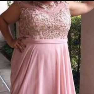 Blush Pink Formal Long Dress